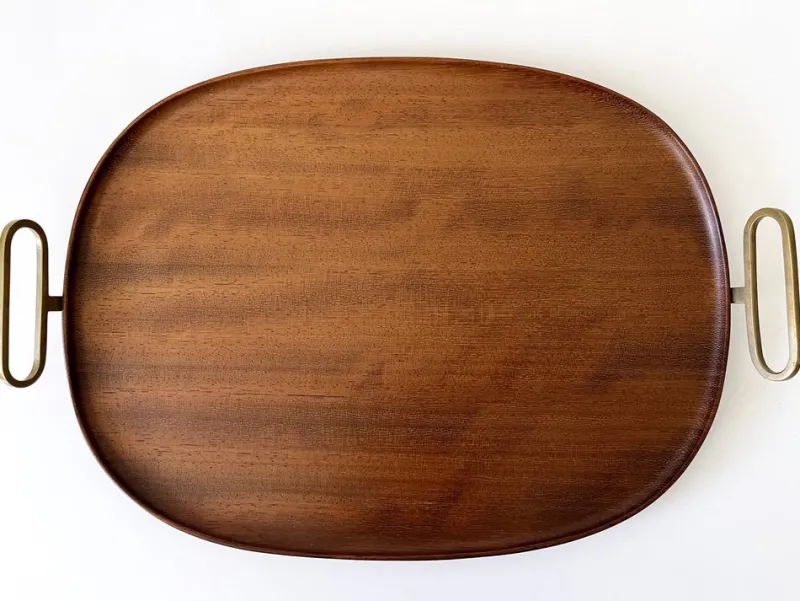 Hot Pamono Mid-Century Modern Teak Serving Tray by Carl Auböck, Austria, 1950s