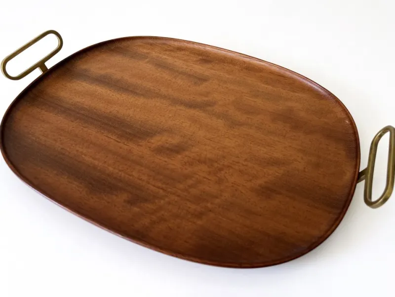 Hot Pamono Mid-Century Modern Teak Serving Tray by Carl Auböck, Austria, 1950s