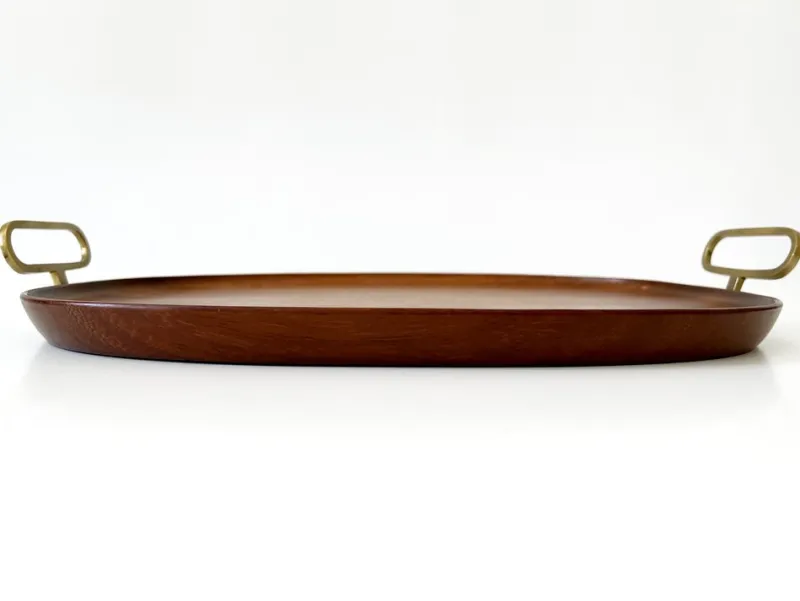Hot Pamono Mid-Century Modern Teak Serving Tray by Carl Auböck, Austria, 1950s