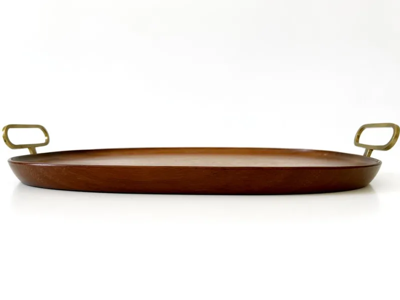 Hot Pamono Mid-Century Modern Teak Serving Tray by Carl Auböck, Austria, 1950s