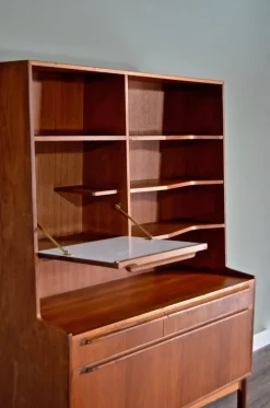 Pamono Mid-Century Modern Teak Secretaire from McIntosh, 1960s><noscript><img width=