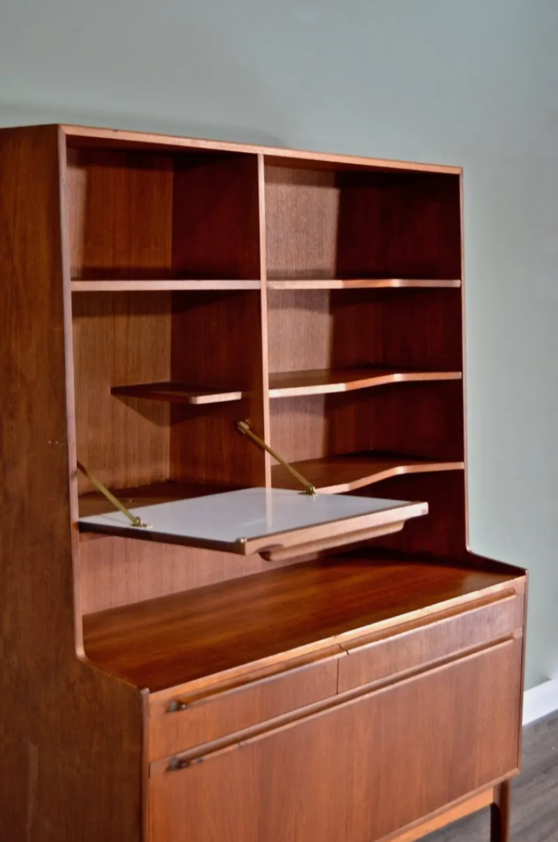 Pamono Mid-Century Modern Teak Secretaire from McIntosh, 1960s> Secretaires