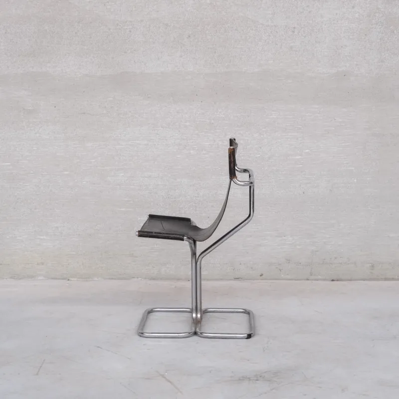 Pamono Mid-Century Modern Topos Dining Chairs by Gruppo Dam for Busnelli, 1970s, Set of 4> Side Chairs & Dining Chairs