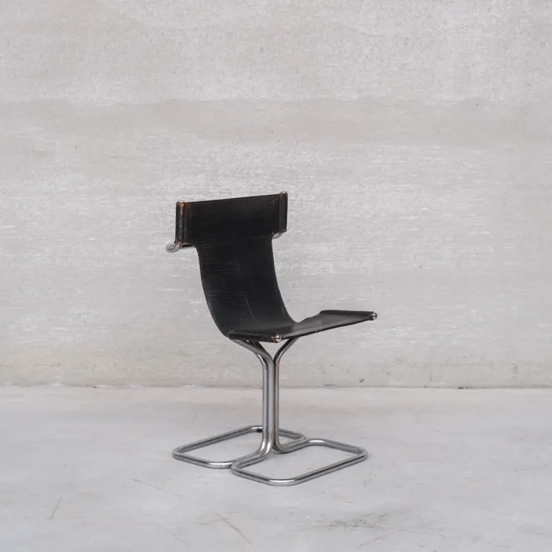 Pamono Mid-Century Modern Topos Dining Chairs by Gruppo Dam for Busnelli, 1970s, Set of 4> Side Chairs & Dining Chairs