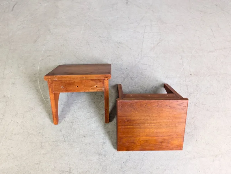 Pamono Midcentury Modern Wall Consoles in Teak, 1960, Set of 2> Shelves & Wall Units