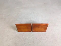 Pamono Midcentury Modern Wall Consoles in Teak, 1960, Set of 2><noscript><img width=