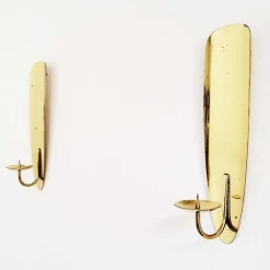 Best Pamono Mid-Century Modern Wall-Mounted Brass Candleholders from WMF, 1950s, Set of 2