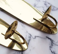 Best Pamono Mid-Century Modern Wall-Mounted Brass Candleholders from WMF, 1950s, Set of 2