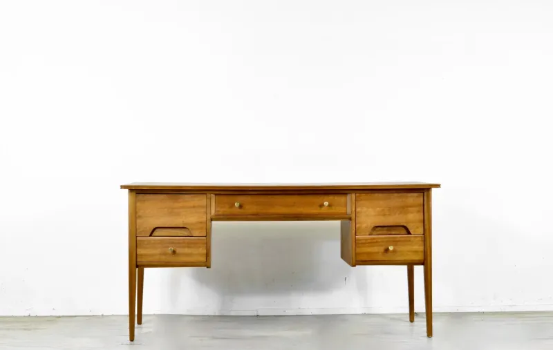 New Pamono Mid-Century Modern Walnut Desk from A Younger Ltd, 1960s