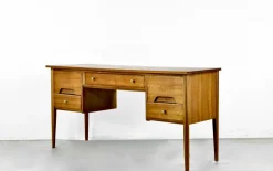 New Pamono Mid-Century Modern Walnut Desk from A Younger Ltd, 1960s