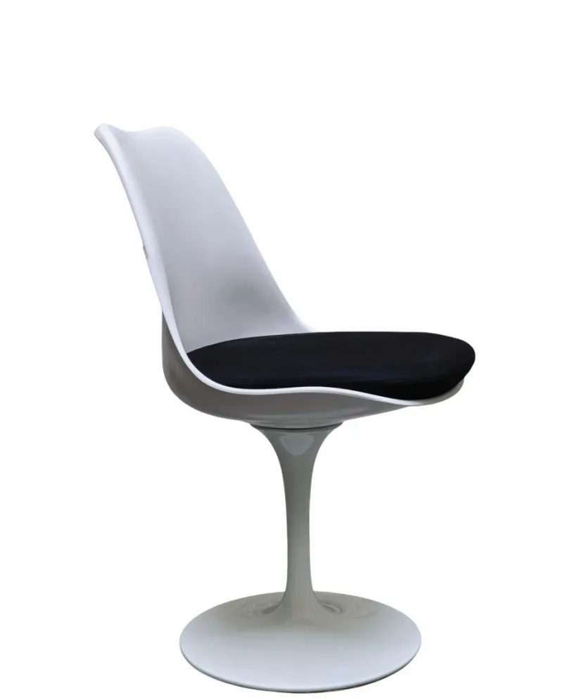 Pamono Mid-Century Modern White Tulip Base Dining Chair by Eero Saarinen, Italy, 1970s> Side Chairs & Dining Chairs