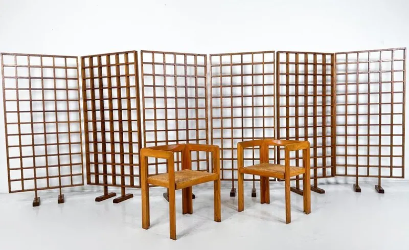 Pamono Mid-Century Modern Wooden Screen, 1960s> Room Dividers & Screens