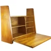 New Pamono Mid-Century Modern Wooden Drop Off Wall Secretary attributed to Marcel Gascoin, 1950s