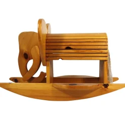Pamono Mid-Century Modern Wooden Rocking Elephant