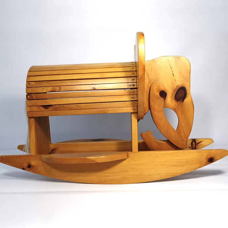 Pamono Mid-Century Modern Wooden Rocking Elephant