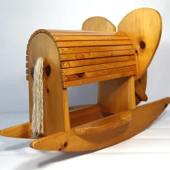 Pamono Mid-Century Modern Wooden Rocking Elephant