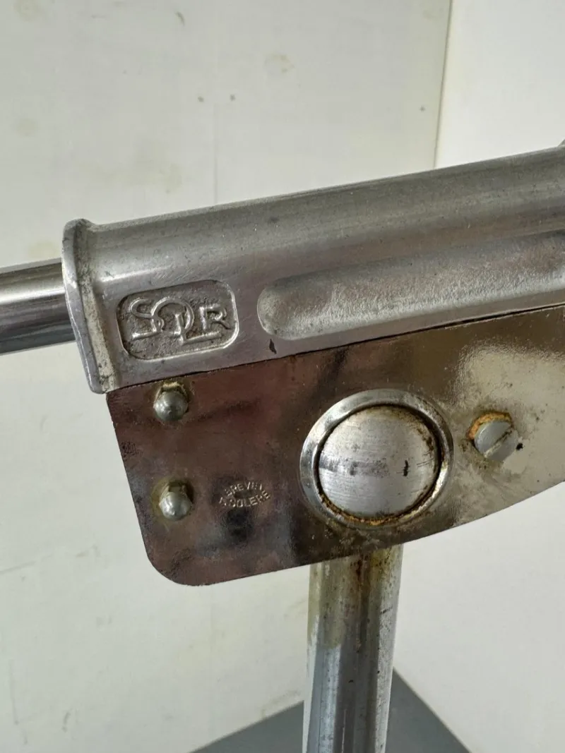 Pamono Mid-Century Modernist French Industrial Steel Floor Lamp from Ferdinand Solère, 1950s> Floor Lamps