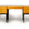 Pamono Mid-Century Modular Ash Desk with Mirror from Up Zavody, Czechoslovakia, 1970s> Dressing Tables