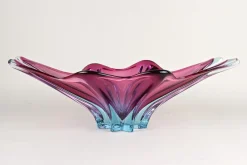 Hot Pamono Mid-Century Murano Glass Bowl in Purple-Blue Tones, Italy, 1960s