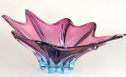 Hot Pamono Mid-Century Murano Glass Bowl in Purple-Blue Tones, Italy, 1960s