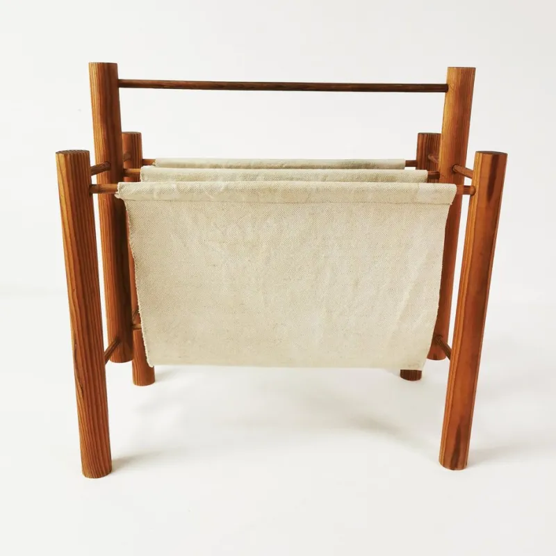 Pamono Mid-Century Newspaper Rack, Denmark, 1970s> Magazine Racks