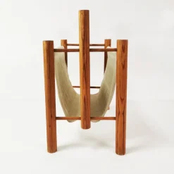Pamono Mid-Century Newspaper Rack, Denmark, 1970s><noscript><img width=