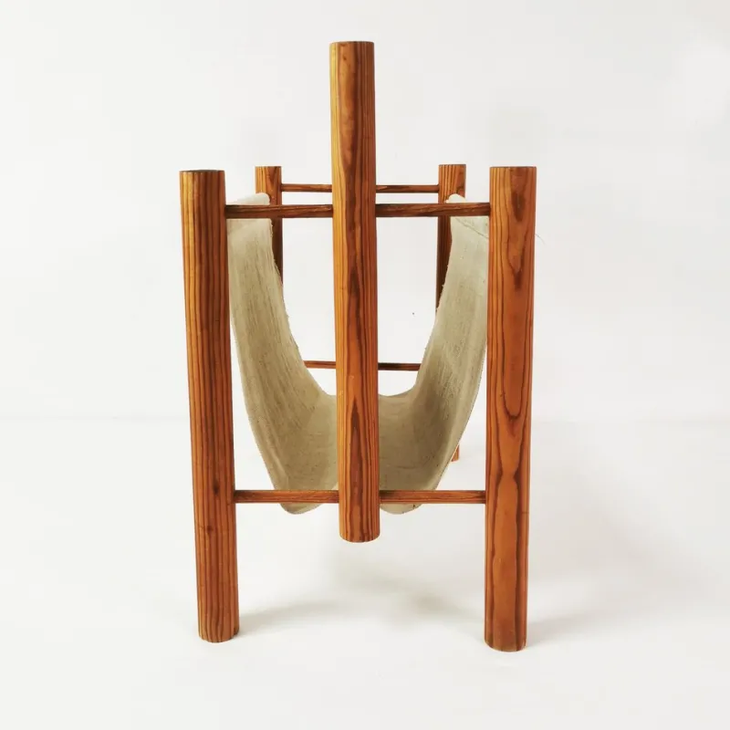 Pamono Mid-Century Newspaper Rack, Denmark, 1970s> Magazine Racks