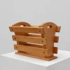 Clearance Pamono Mid-Century Oak Magazine Rack, France, 1960s