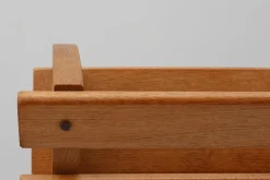 Clearance Pamono Mid-Century Oak Magazine Rack, France, 1960s