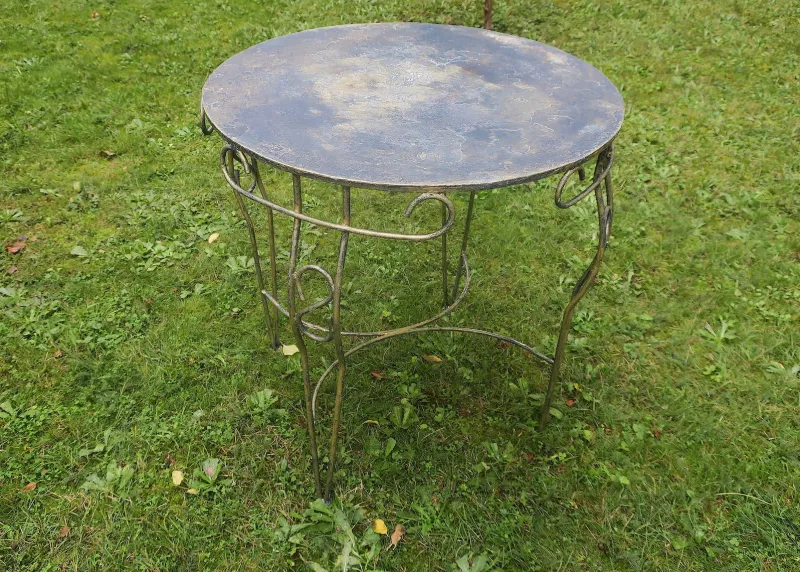 Pamono Mid-Century Painted Garden Patio Table, 1960s> Garden Tables