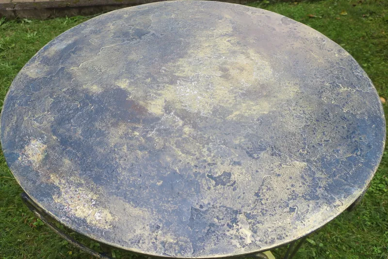 Pamono Mid-Century Painted Garden Patio Table, 1960s> Garden Tables