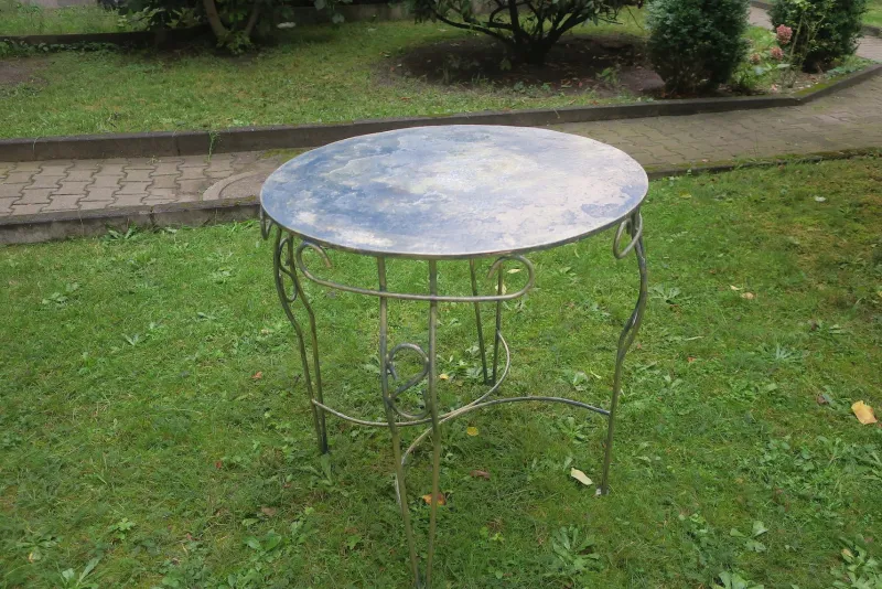 Pamono Mid-Century Painted Garden Patio Table, 1960s> Garden Tables