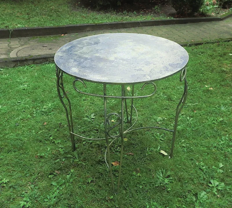 Pamono Mid-Century Painted Garden Patio Table, 1960s> Garden Tables