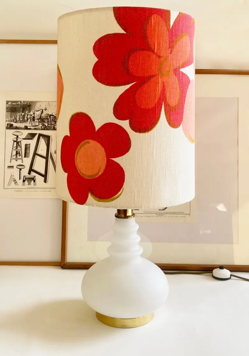 Hot Pamono Mid-Century Pink and White Floor Lamp from Peill & Putzler, Germany, 1960s