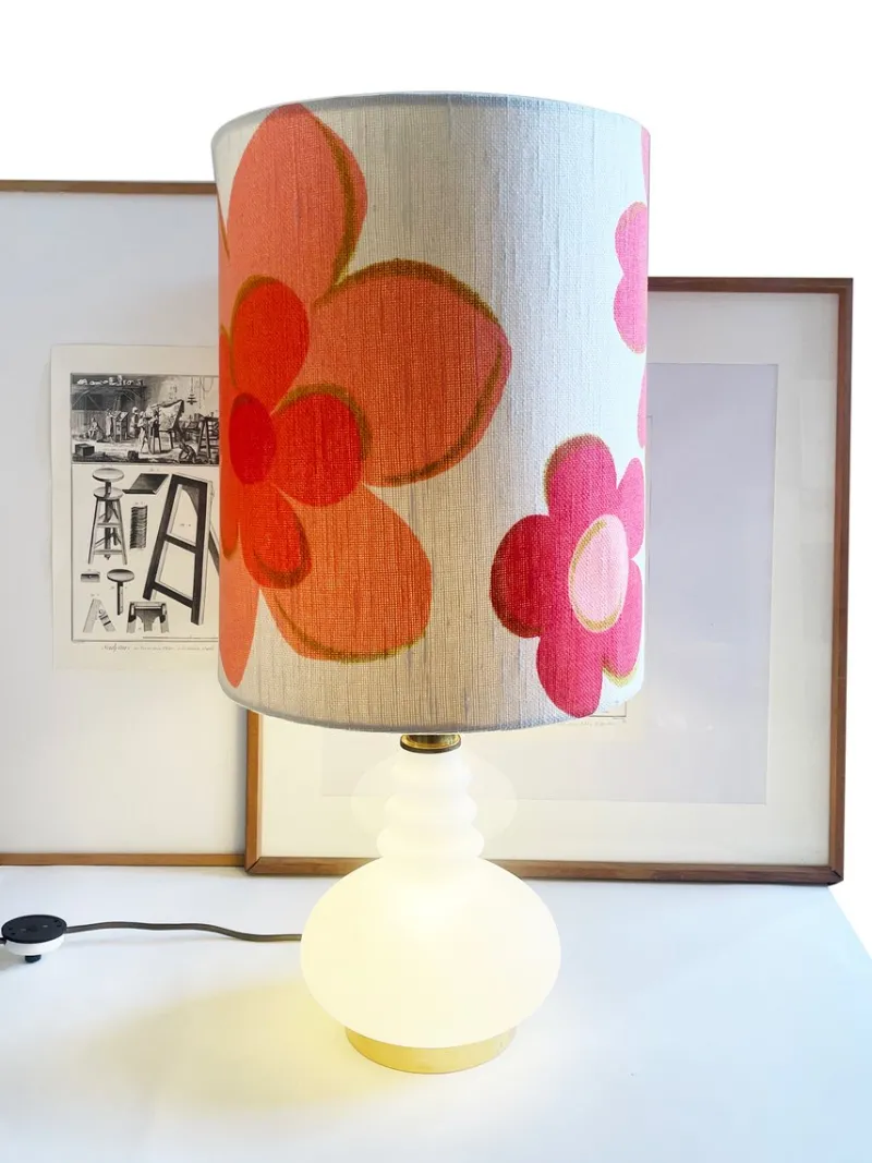 Hot Pamono Mid-Century Pink and White Floor Lamp from Peill & Putzler, Germany, 1960s