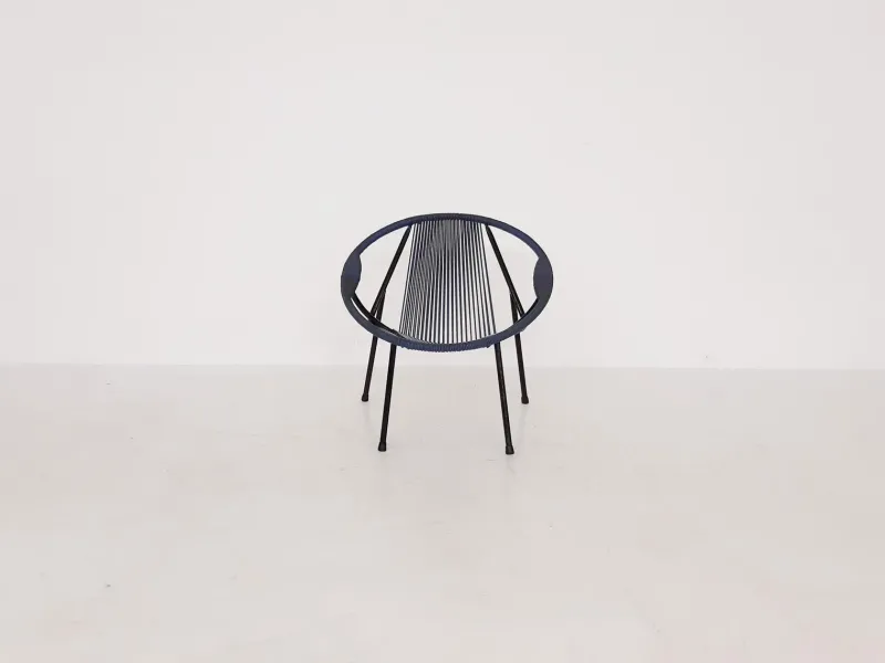 Pamono Mid-Century Plastic Thread Outdoor Club Chair, 1960s> Garden Seating