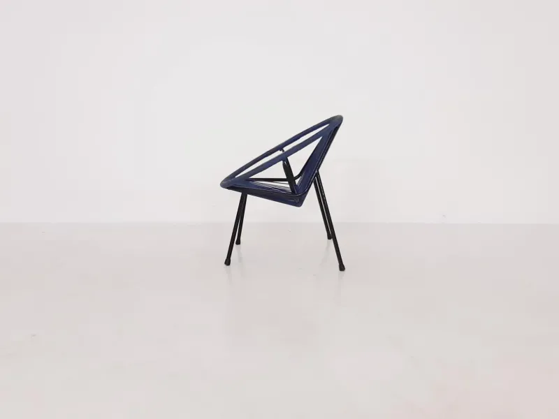 Pamono Mid-Century Plastic Thread Outdoor Club Chair, 1960s> Garden Seating