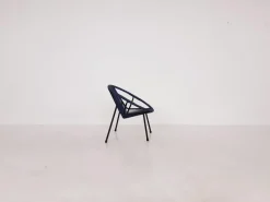 Pamono Mid-Century Plastic Thread Outdoor Club Chair, 1960s><noscript><img width=