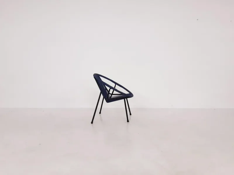Pamono Mid-Century Plastic Thread Outdoor Club Chair, 1960s> Garden Seating