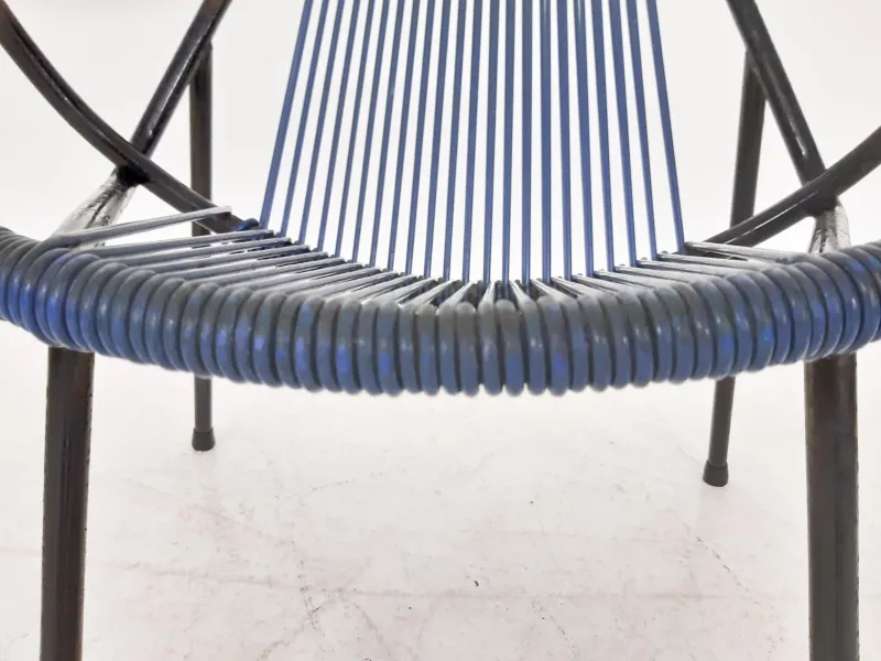 Pamono Mid-Century Plastic Thread Outdoor Club Chair, 1960s> Garden Seating