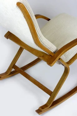 Pamono Mid-Century Plywood Rocking Chair by Ludvik Volak for Drevopodnik Holesov, 1960s><noscript><img width=