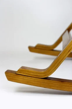 Pamono Mid-Century Plywood Rocking Chair by Ludvik Volak for Drevopodnik Holesov, 1960s><noscript><img width=