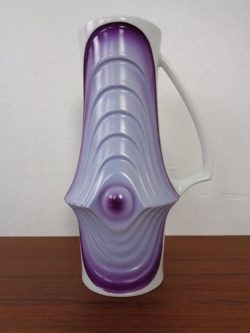 Pamono Mid-Century Pop Art Purple Vase from Royal KPM, Germany, 1960s> Vases