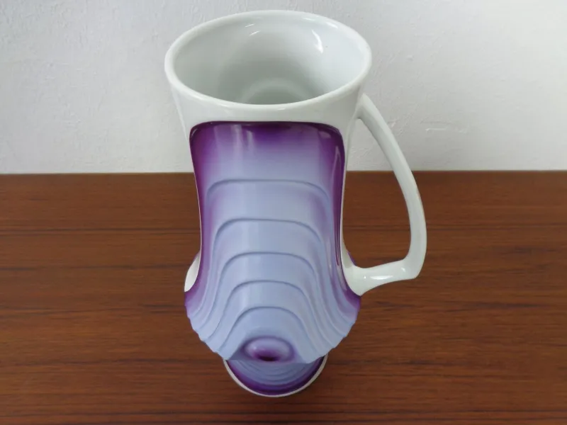 Pamono Mid-Century Pop Art Purple Vase from Royal KPM, Germany, 1960s> Vases