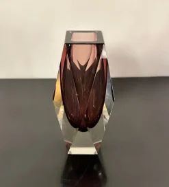Sale Pamono Mid-Century Purple Murano Faceted Sommerso Glass Vase by Luigi Mandruzzato, 1960