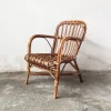 Pamono Mid-Century Rattan and Bamboo Baby Chair, 1950s> Children's Chairs