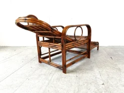 Best Pamono Mid-Century Rattan and Bamboo Garden Chair, 1950s
