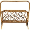 Sale Pamono Mid-Century Rattan and Bamboo Magazine Rack, Italy, 1960s