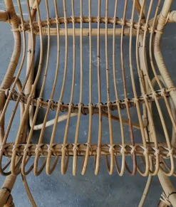Outlet Pamono Mid-Century Rattan Rocking Chair from Rohé Noordwolde
