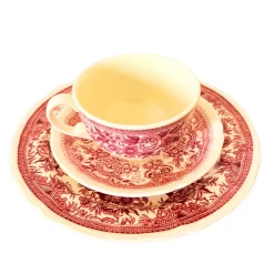 Discount Pamono Mid-Century Red Fasan Service in Porcelain from Villeroy & Boch, Germany, 1950s, Set of 13